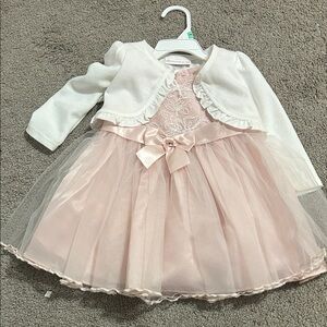 Bonnie baby pink Dress Set
